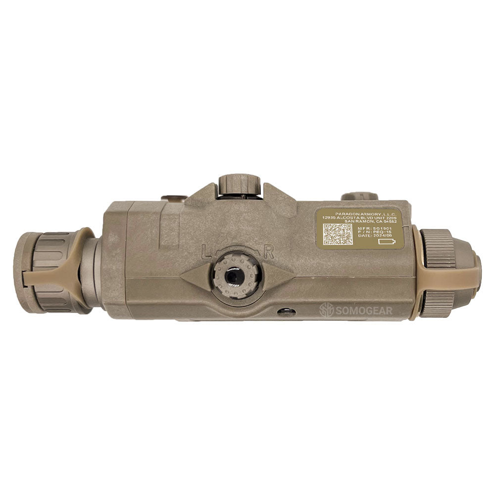 SomoGear PEQ-15 Airsoft Aiming Laser IR Laser Flashlight