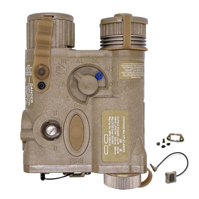 SomoGear PEQ-16B Airsoft Aiming Laser IR Laser Flashlight